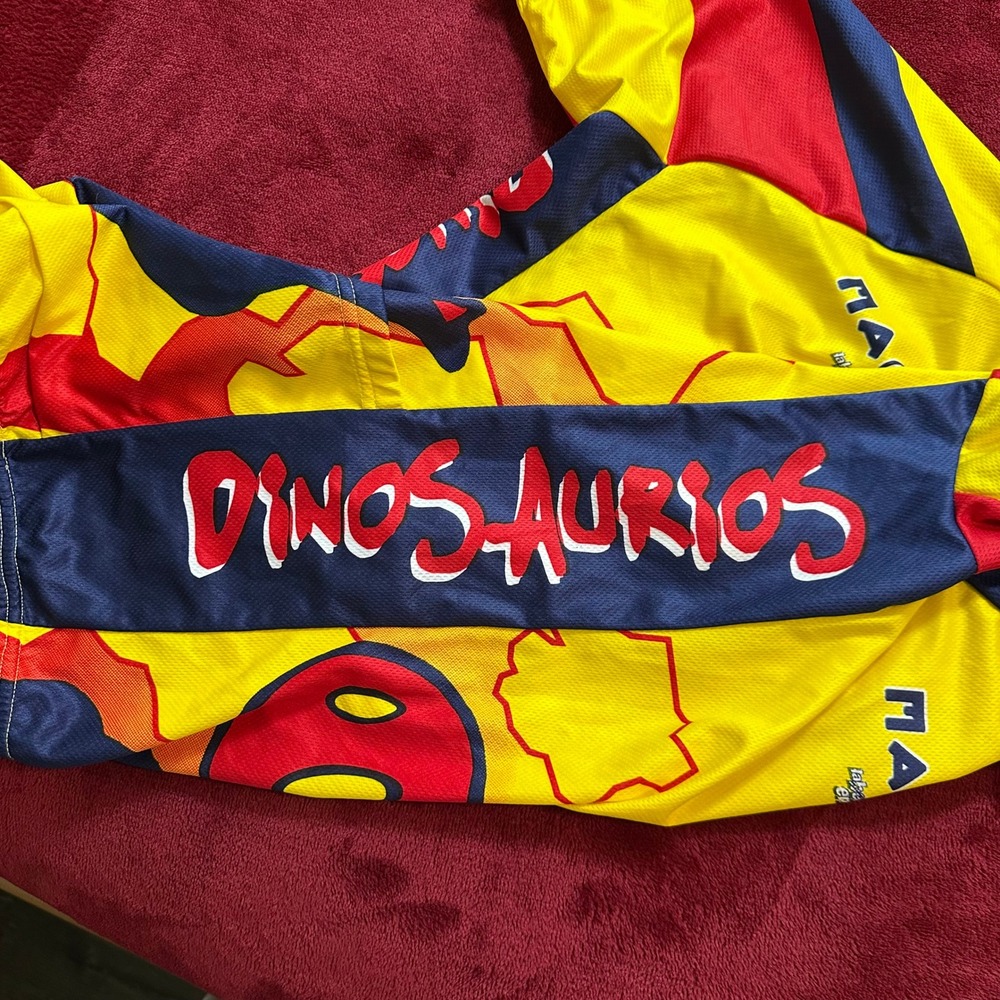 Suarez Dinos-Aurios Cycling Jersey Mens Small Yellow Maxxx Energy Quarter Zip - Picture 10 of 10